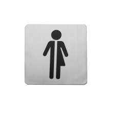 Linnea SGN-76S5-SSS - Door Sign, Satin Stainless Steel