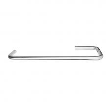 Linnea SH900A-S-SSS - Single Glass Mount Shower Door Pull (Includes Mounting Discs). 469mm Length, 450mm CTC. 19mm Dia.