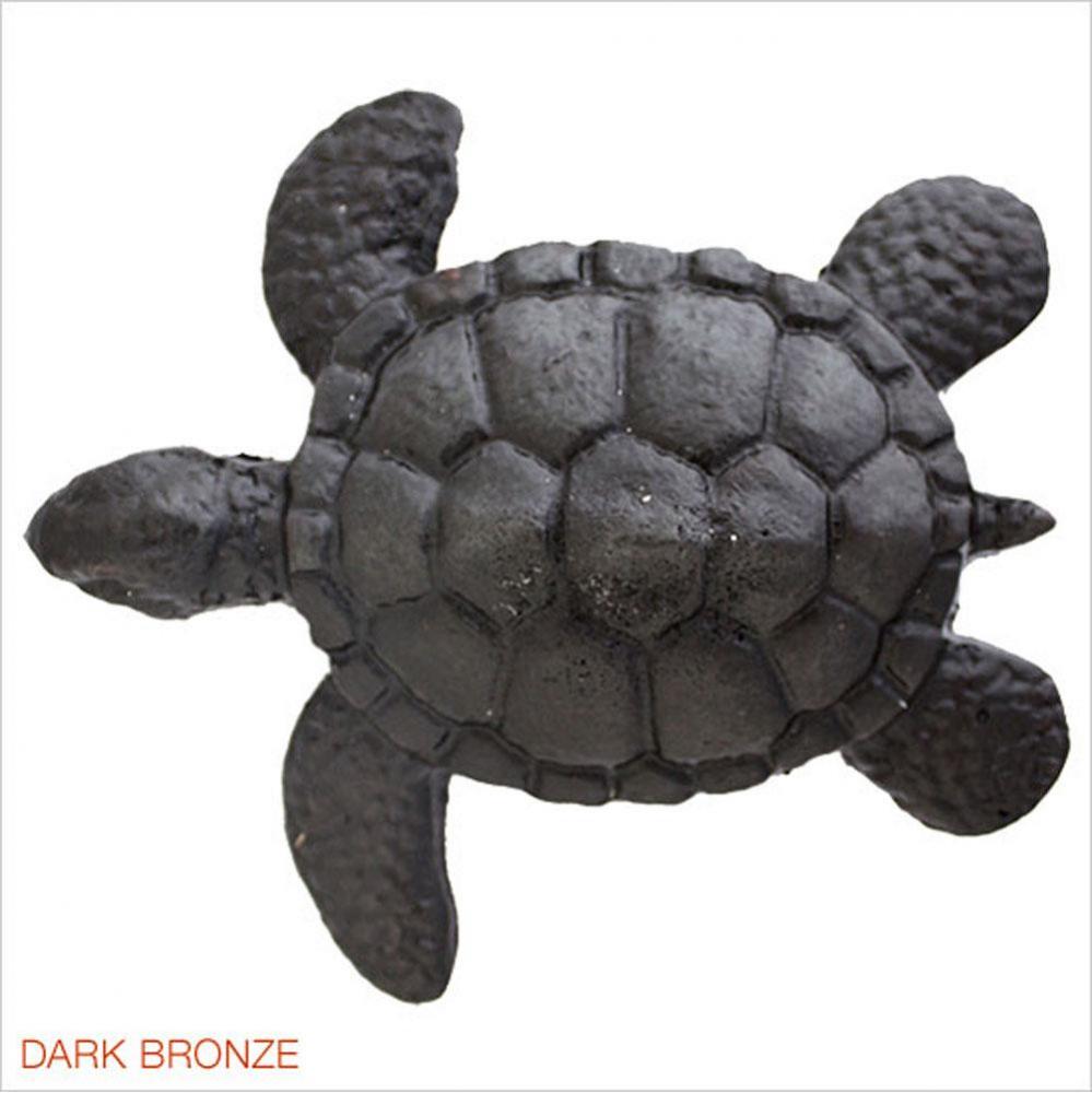 Metal Large Turtle - Weathered Copper