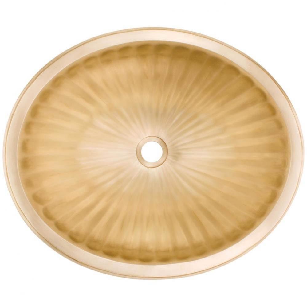 Bronze oval fluted