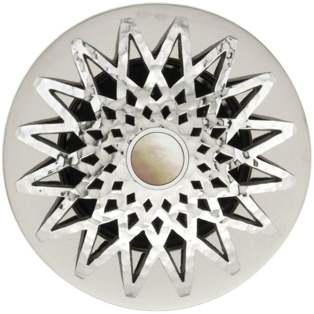 Star Grid Strainer - Mother of Pearl Screw, No Overflow