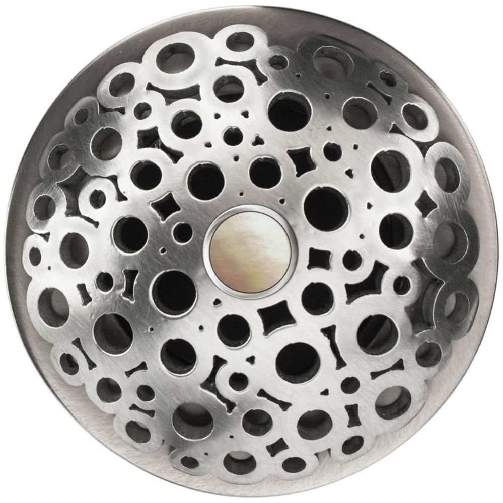 Loop Grid Strainer - White Stone Screw, No Overflow