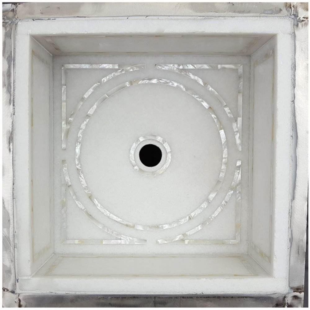 Graphic Mother of Pearl Inlay Bar Sink - Undermount