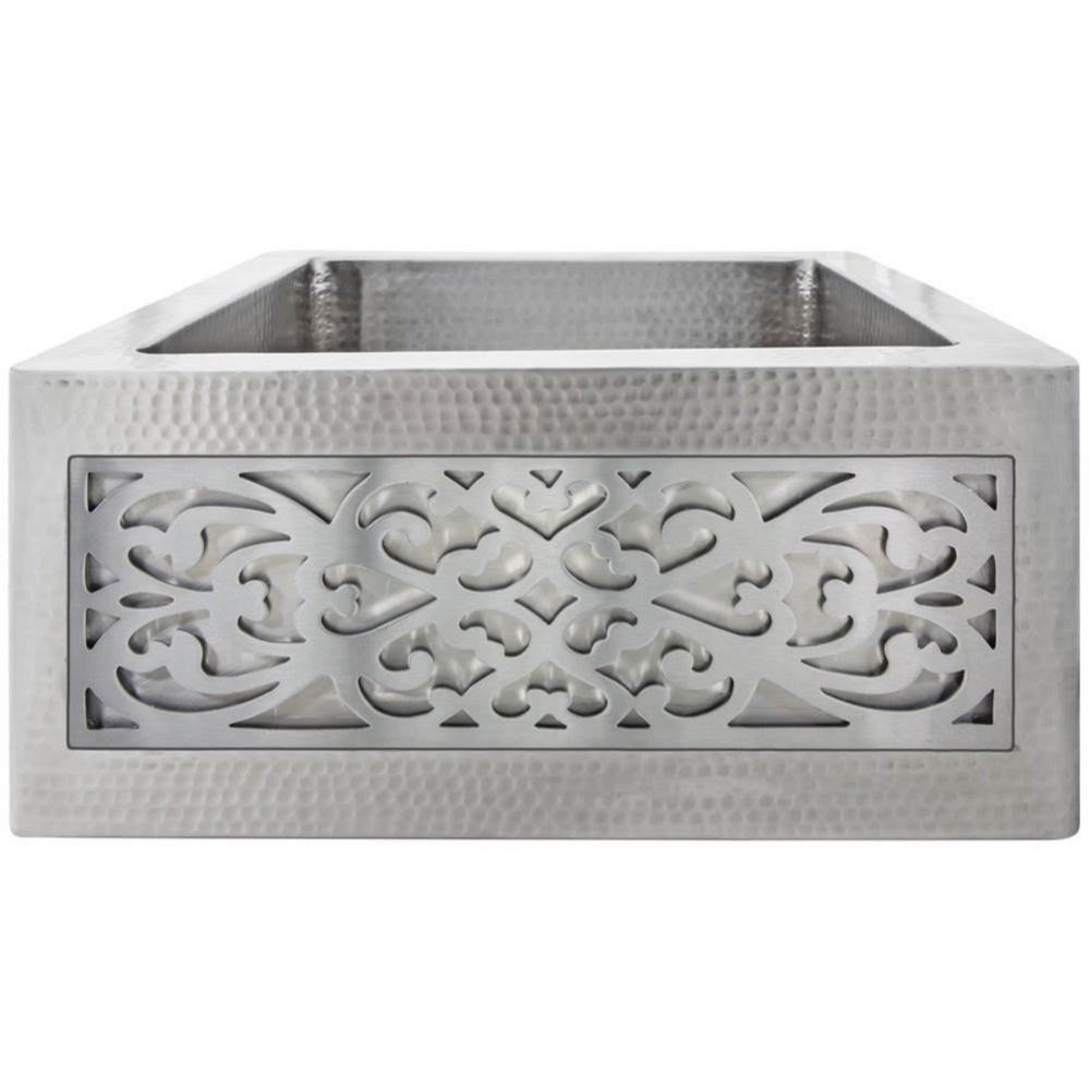 Panel  Small - Filigree - Satin Stainless Steel
