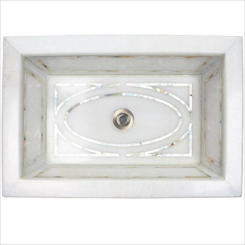 Graphic Mother of Pearl Inlay - Gray Stone - Drop-In