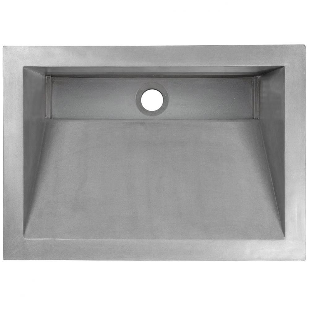 HENRY: Concrete Rectangle Sloped with Grate Recess Sink