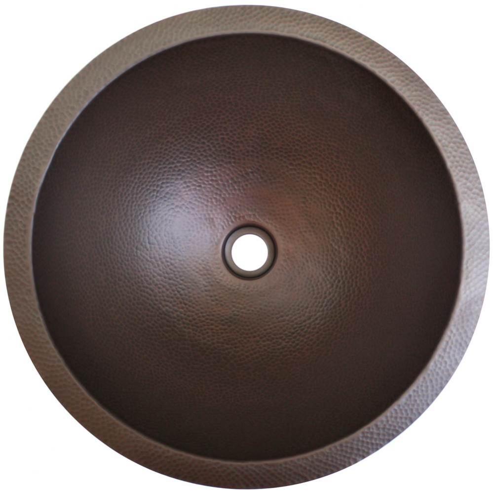 Large Round Builder's Series Hammered Metal