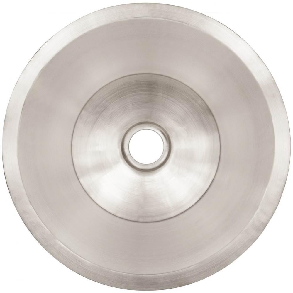 Smooth Small Round Flat Bottom Bar/Utility, 2'' drain opening