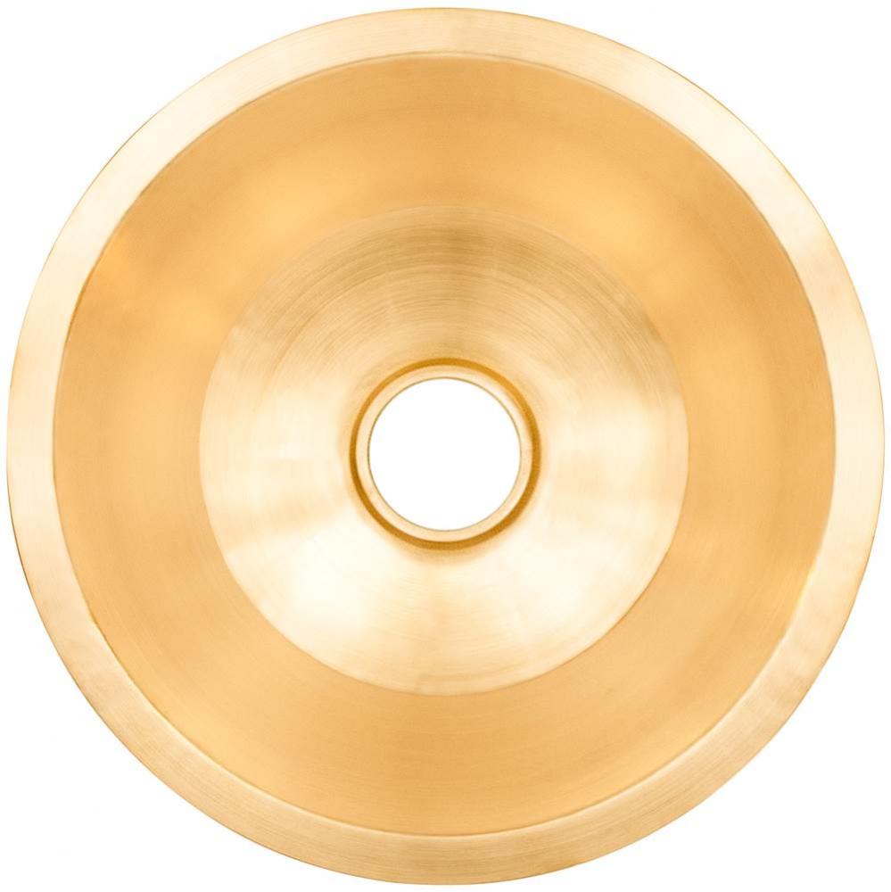 Smooth Large Round Flat Bottom Bar/Utility, 3.5'' drain opening