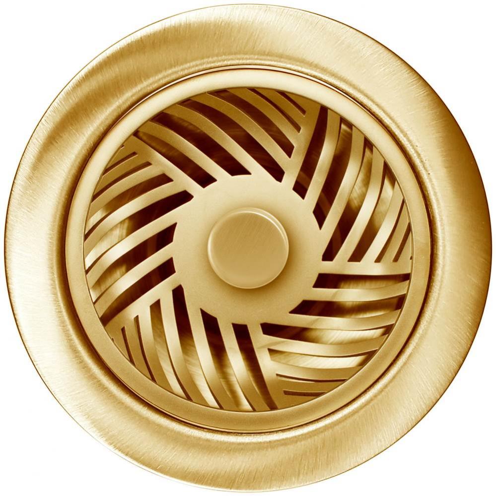 Herringbone Disposal Flange with Decorative Basket Strainer Stopper