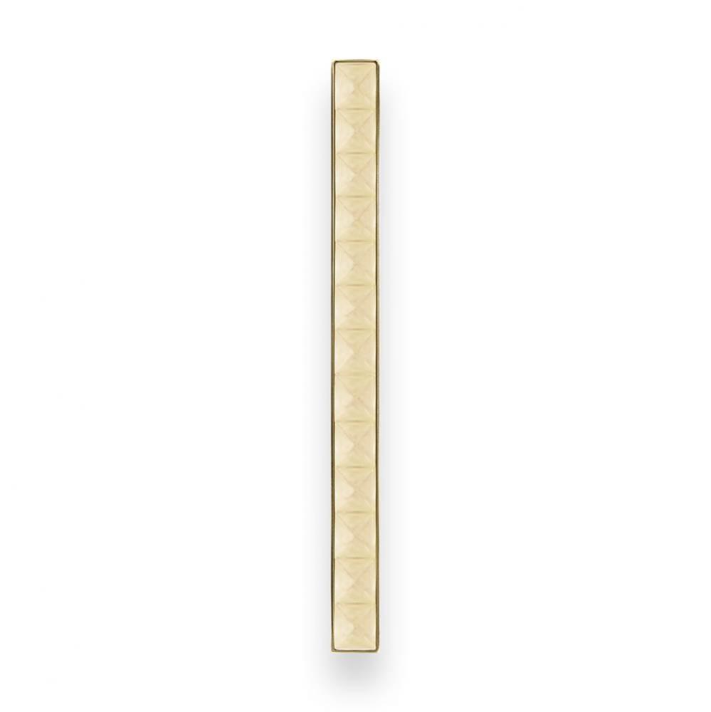 18'' Artisan Glass Prism Vanity Hardware, Large Rectangle with Églomisé Pyrami