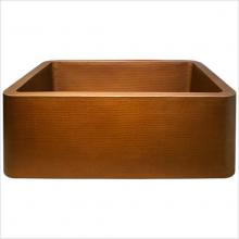 Linkasink C060 WC - Hammered Farm House Kitchen - Single Bowl 25'', Weathered Copper