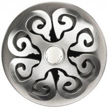 Linkasink D012 SS-SCR03-N - Hawaiian Quilt Grid Strainer - White Stone Screw, No Overflow