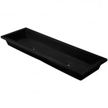 Linkasink AC13UM BLK - 48'' Concrete Trough Sink, Black Concrete