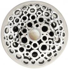 Linkasink D017 PH-SCR02-N - Loop Grid Strainer - Mother of Pearl Screw, No Overflow