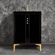 Linkasink VAN36B-009-SN - TUXEDO with Buttons 36'' Wide Vanity, White, Satin Nickel Hardware, 36'' x 22&