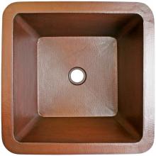 Linkasink C007-2WC - Hammered Large Square with 2'' drain opening