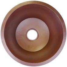 Linkasink C017WC - Hammered Small Round Flat Bottom Bar/Utility, 3.5'' drain opening