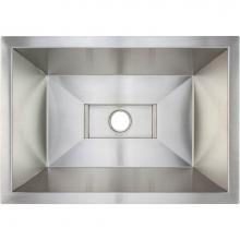 Linkasink C081SS - Smooth Rectangular Bar Sink with Grate (Sink Only - Price does not include decorative grate)