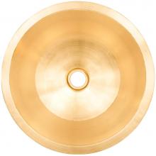 Linkasink CS018UB - Smooth Large Round Flat Bottom Bar/Utility, 2'' drain opening