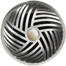 Linkasink D013SS-SCR02-O - Herringbone Grid with Mother of Pearl Screw