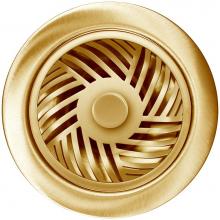 Linkasink D073SSB - Herringbone Disposal Flange with Decorative Basket Strainer Stopper
