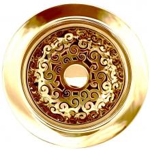 Linkasink D076PSB - Swirl Disposal Flange with Decorative Basket Strainer Stopper