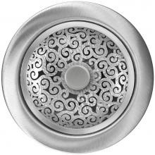 Linkasink D076SH - Swirl Disposal Flange with Decorative Basket Strainer Stopper