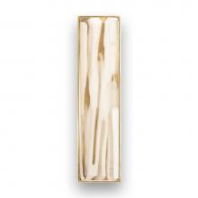 Linkasink VH007PB-05 - 8'' Artisan Glass Prism Vanity Hardware, Small Rectangle with White Tiger Prism
