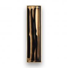 Linkasink VH007PB-06 - 8'' Artisan Glass Prism Vanity Hardware, Small Rectangle with Black Tiger Prism