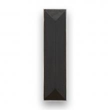 Linkasink VH007PN-04 - 8'' Artisan Glass Prism Vanity Hardware, Small Rectangle with Black Prism