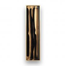 Linkasink VH007SB-06 - 8'' Artisan Glass Prism Vanity Hardware, Small Rectangle with Black Tiger Prism