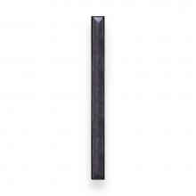 Linkasink VH008BC-04 - 18'' Artisan Glass Prism Vanity Hardware, Large Rectangle with Black Prism