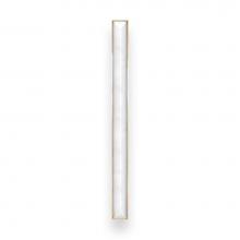 Linkasink VH008SB-01 - 18'' Artisan Glass Prism Vanity Hardware, Large Rectangle with White Prism