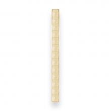 Linkasink VH009SB-BRS - 18'' Artisan Glass Prism Vanity Hardware, Large Rectangle with Églomisé Pyrami