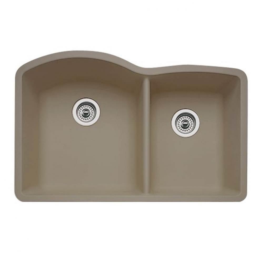 SILGRANIT® Double Bowl 60/40 Offset Undermount Sink