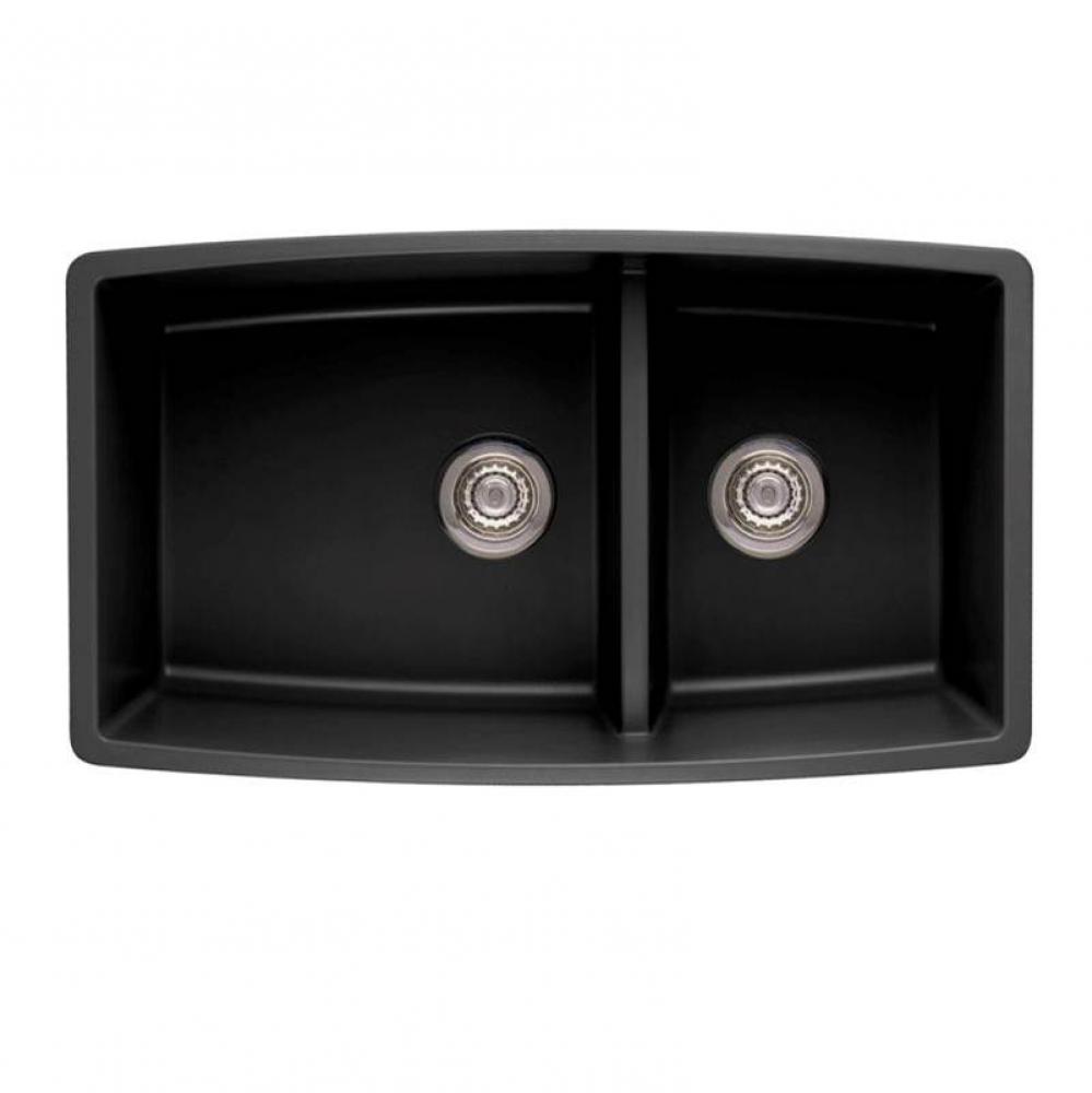 SILGRANIT® Double Bowl 60/40 Offset Low Divide Undermount Sink