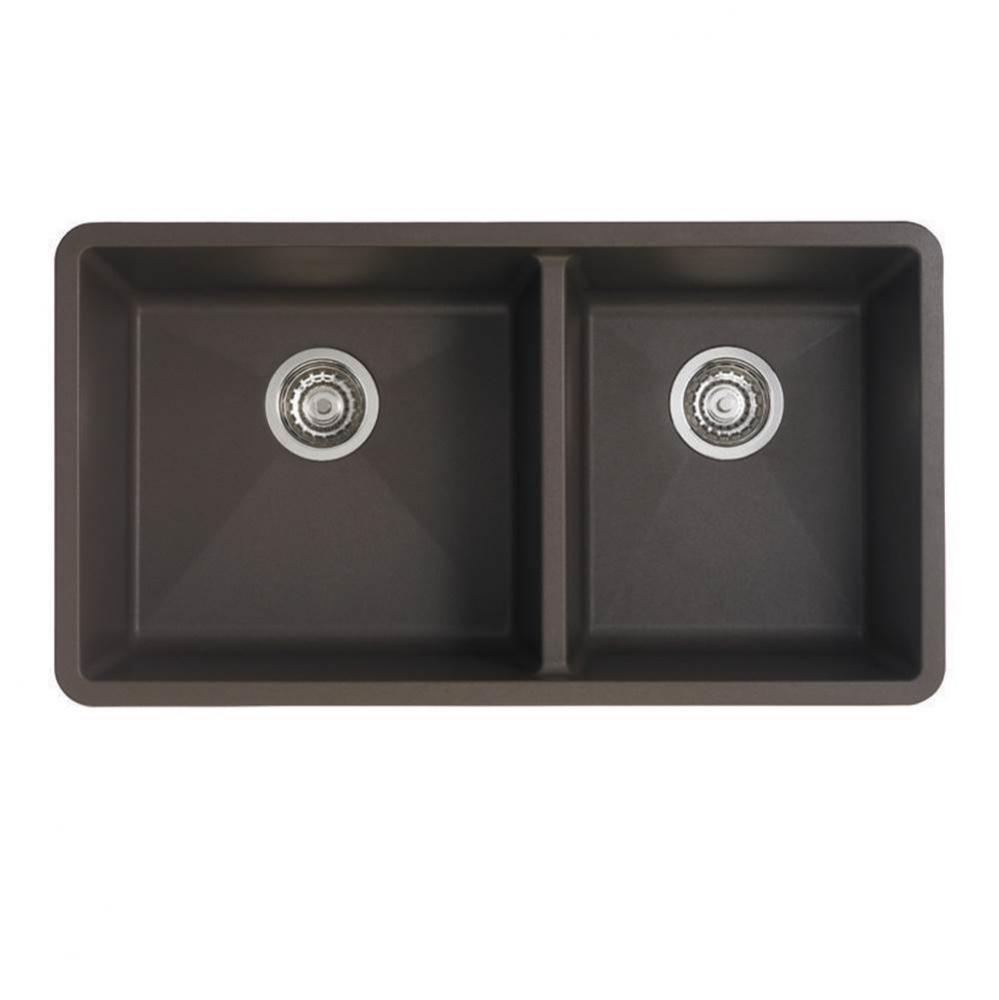 SILGRANIT® Double Bowl 60/40 Offset Undermount Sink