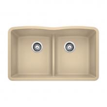 Luxart LX442073 - 32 X 19-1/4'' Double Bowl 50/50 Low Divide