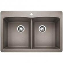 Luxart LX440219 - SILGRANIT® Double Bowl 50/50 Dual Mount Sink