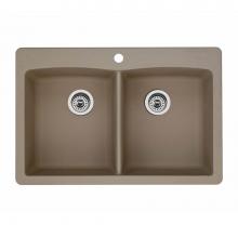 Luxart LX441285 - SILGRANIT® Double Bowl 50/50 Dual Mount Sink