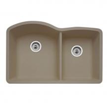 Luxart LX441284 - SILGRANIT® Double Bowl 60/40 Offset Undermount Sink