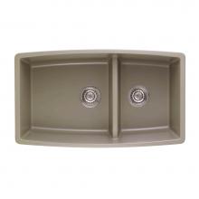 Luxart LX441315 - SILGRANIT® Double Bowl 60/40 Offset Low Divide Undermount Sink