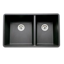 Luxart LX441128 - SILGRANIT® Double Bowl 60/40 Offset Undermount Sink