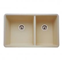 Luxart LX441298 - 33 X 18'' Double Bowl 60/40