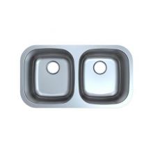 Luxart LXUD3218 - 16 Gauge Double Bowl Sink