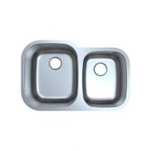 Luxart LXUD3221 - 16 Gauge Double Bowl Sink