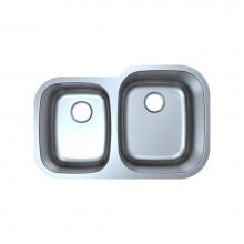 Luxart LXUD3221RP - 16 Gauge Double Bowl Sink