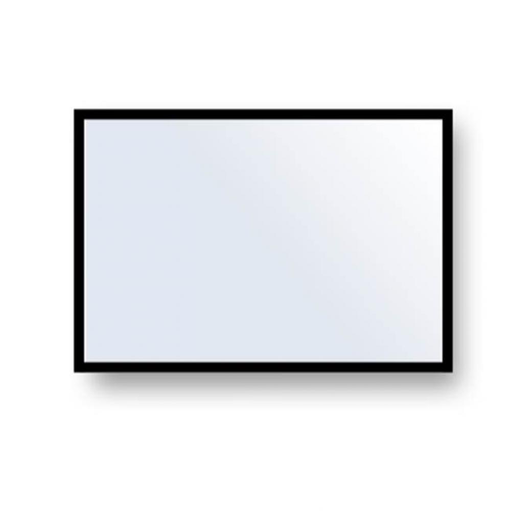 Accent Framed Mirror, 42'' x 30'' x 3/4'', Rectangle, Polished Chrom