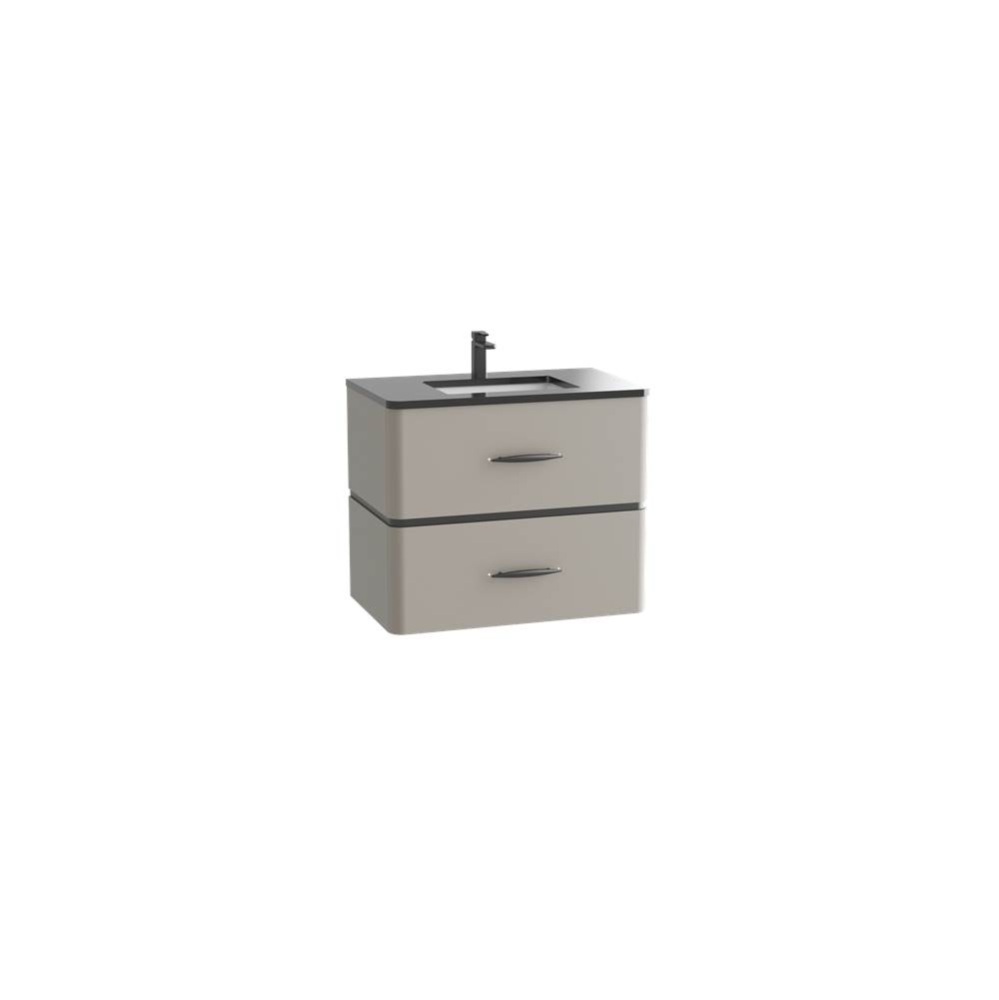 Perla SM 24'' Wall Hung Cabinet Calm Grey/HW: Polished Chrome(PC)